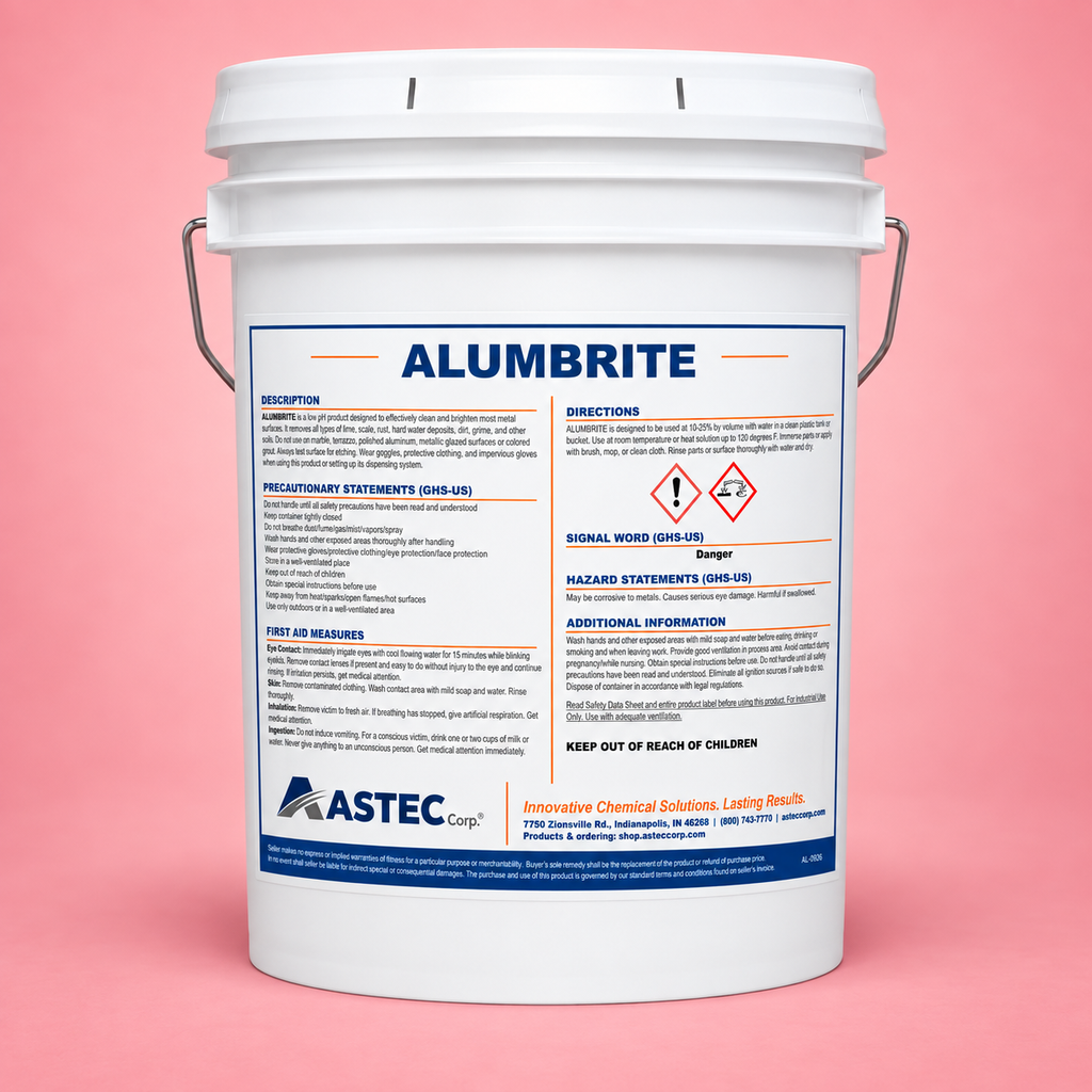 Astec Alumbrite aluminum brightener and metal cleaner