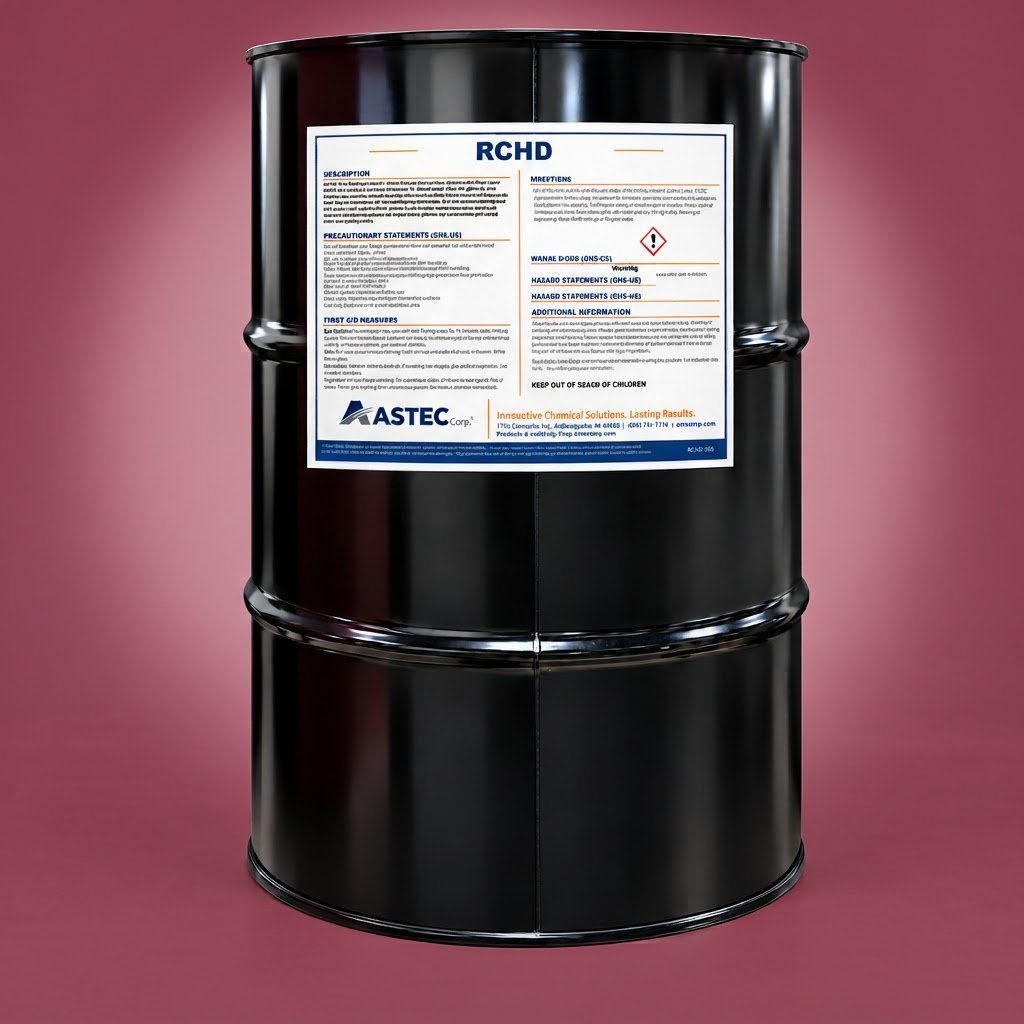 Astec RCHD Heavy-Duty Citrus Cleaner and Degreaser in 55-gallon drum