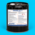 Astec Orange All II heavy-duty citrus solvent cleaner and degreaser in 5-gallon steel pail