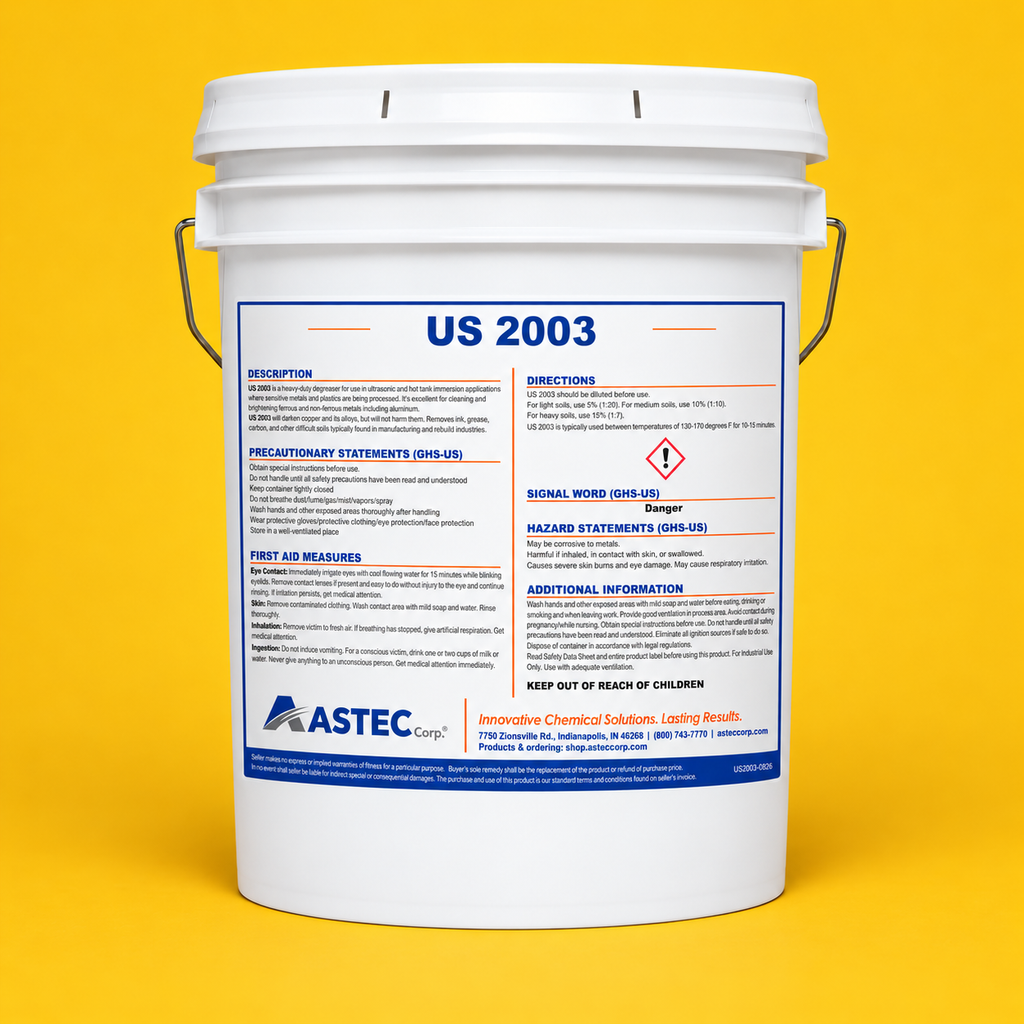 Astec US 2003 heavy-duty parts and metal cleaner and degreaser in 5-gallon pail