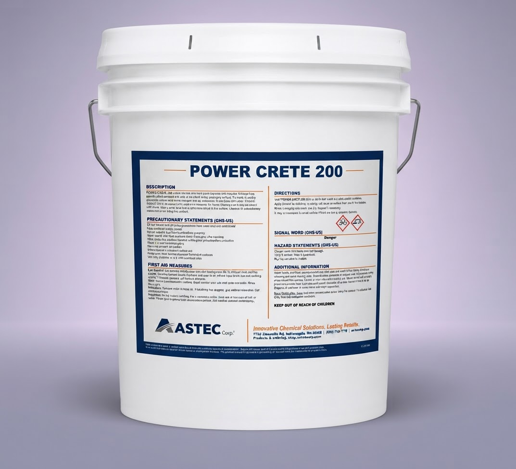 Astec Power Crete 200 heavy-duty concrete remover in 5-gallon pail