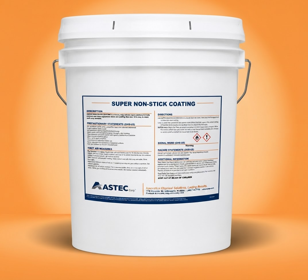 Astec Super Non-Stick Coating concrete equipment protectant and release coating in 5-gallon pail